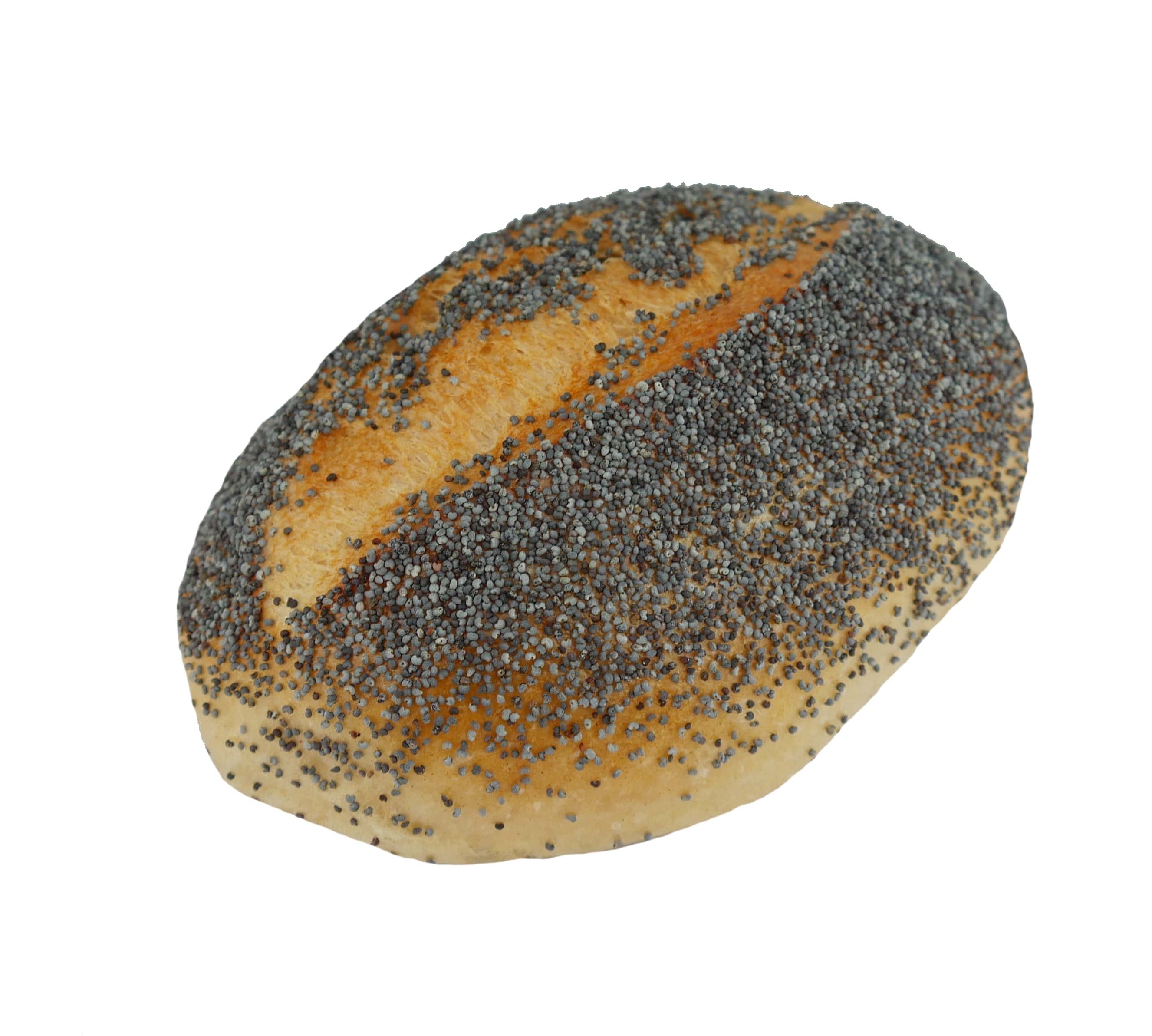 Ofenfrisches Mohnbrötchen